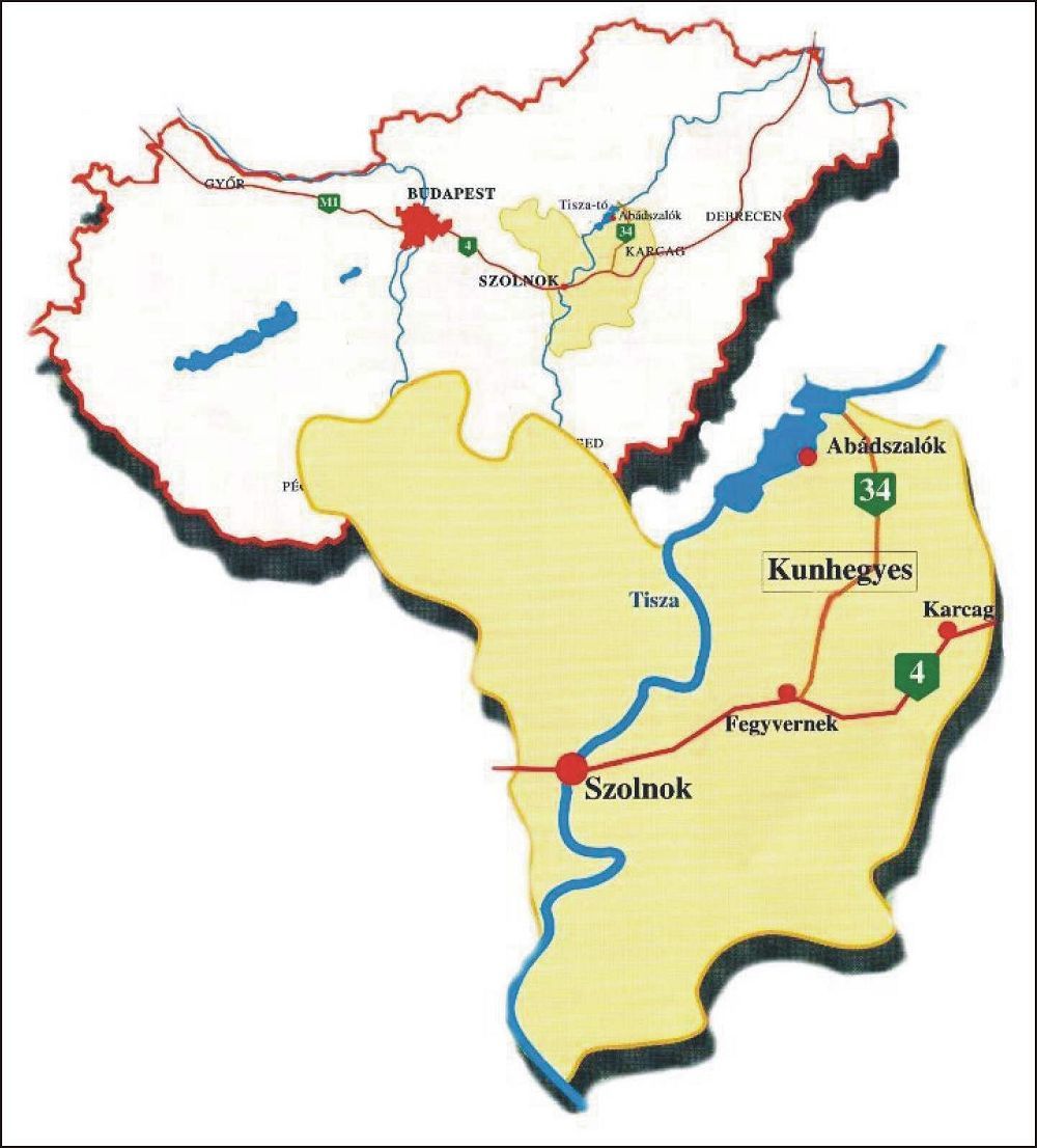 kunhegyes térkép Kunhegyes története Helyzete kunhegyes térkép